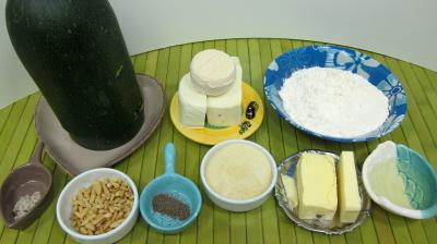 Ingrédients pour la recette : Crumble aux courgettes