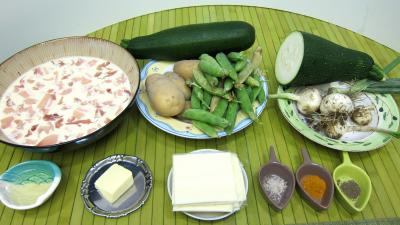 Ingrédients pour la recette : Gaufres salées aux courgettes