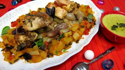 Recette Lapin rôti aux échalotes