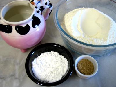 Ingrédients pour la recette : Pain sans sel