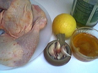 Ingrédients pour la recette : Poulet au miel