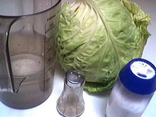 Ingrédients pour la recette : Chou vapeur