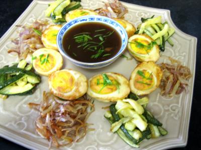 oeufs durs : Assiette d'oeufs façon tahilandaise