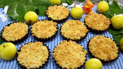 Recette Crumble à la rhubarbe et nashis