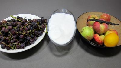 Ingrédients pour la recette : Confiture de raisins