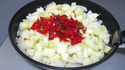 Tarte aux courgettes et piment doux - 4.3
