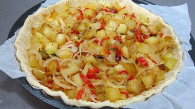 Tarte aux courgettes et piment doux - 7.1