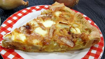Recette Tarte aux courgettes et piment doux