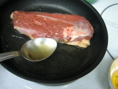 Magret au caramel et aux amandes et sa polenta aux pruneaux - 11.1