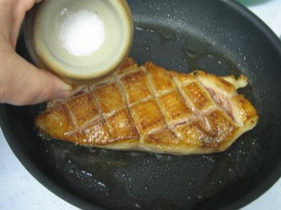 Magret au caramel et aux amandes et sa polenta aux pruneaux - 12.1
