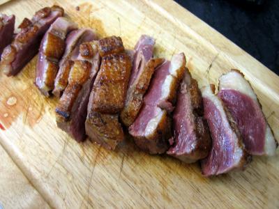 Magret au caramel et aux amandes et sa polenta aux pruneaux - 12.3