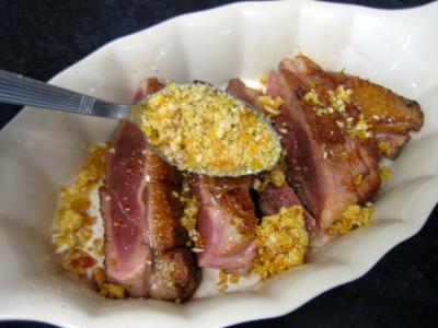 Magret au caramel et aux amandes et sa polenta aux pruneaux - 13.1