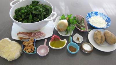 Ingrédients pour la recette : Samossas aux blettes et à la sauge