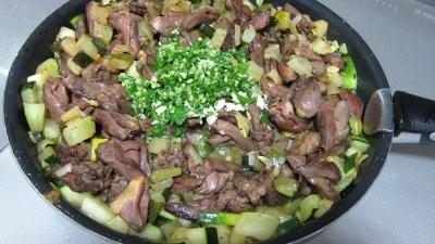 Courgette et coeurs de canard à l'ail et au persil - 6.1