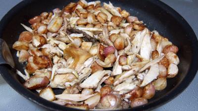 Maccheroni au poulet, navets et coulis de courgette - 3.4