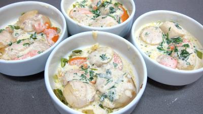 Coquilles Saint-Jacques à la honfleuraise (Normandie) - 7.3
