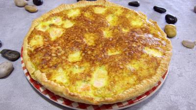 entrée à base de poisson : Quiche au saumon
