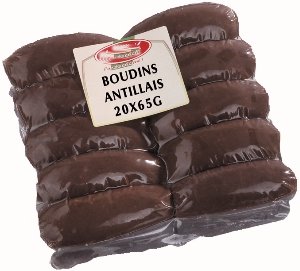 Photo : Boudins antillais sous sachet