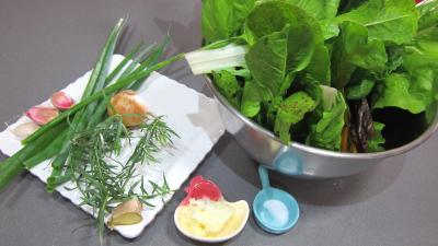 Ingrédients pour la recette : Bettes à la poêle
