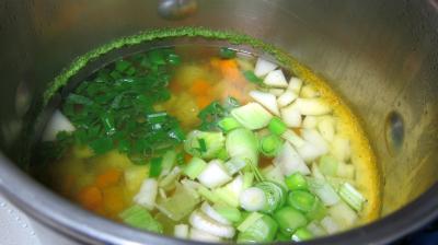 Epinards, carottes, poireau en velouté - 7.1