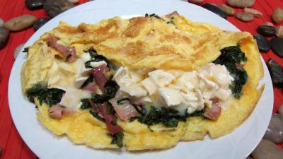 Recette Omelette au chèvre et pissenlits