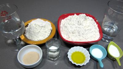 Ingrédients pour la recette : Focacia à la poolish