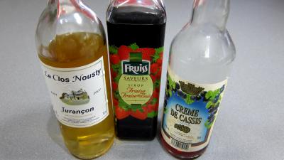 Ingrédients pour la recette : kir au Jurançon