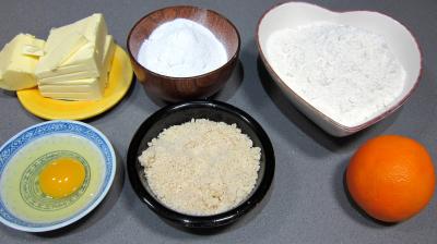 Ingrédients pour la recette : Sablés à l'orange