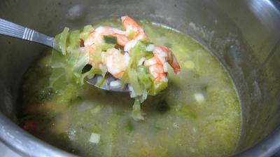 Soupe de riz aux gambas et ognasses - 7.2