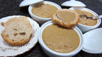 Image : Terrines de foies de volaille au Marsala