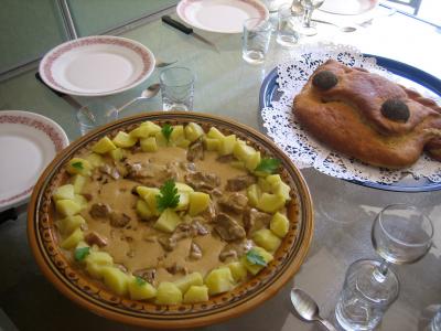 Sauté de porc au brie et aux cèpes - 15.4