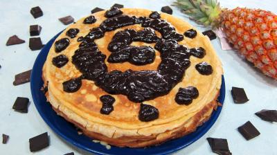 Image : recette Gâteau de crêpes Hawaïen