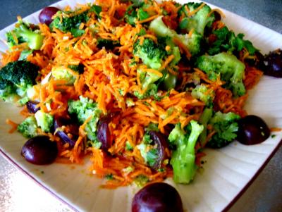 Recette Carottes à la mandarine et aux raisins