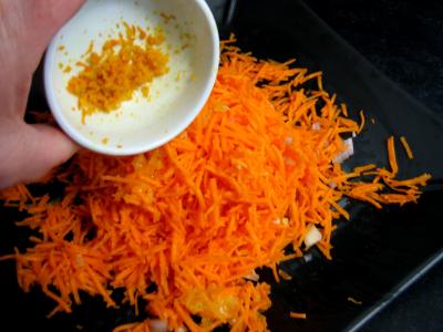 Carottes à la mandarine et aux raisins - 7.2