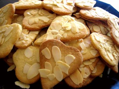 Recette Coeurs sablés aux amandes