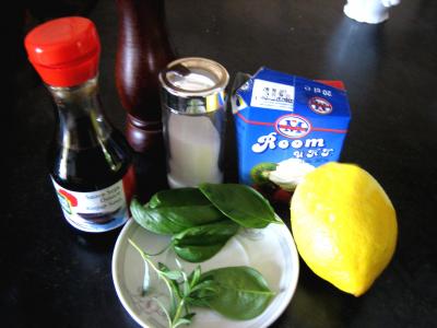 Ingrédients pour la recette : Sauce crème au citron