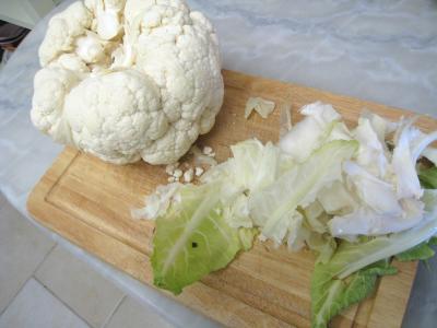 Chou-fleur et riz aux saucisses - 1.1