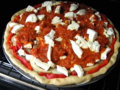 Pizza aux artichauts et mozzarella - 10.2