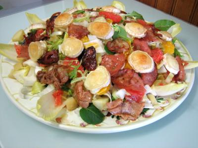Recette Salade aux restes de pommes de terre vapeur et chèvre