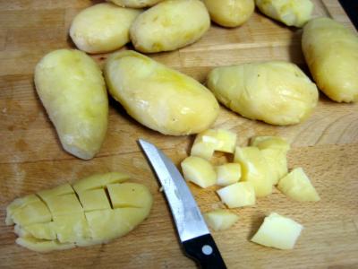 Salade aux restes de pommes de terre vapeur et chèvre - 1.2