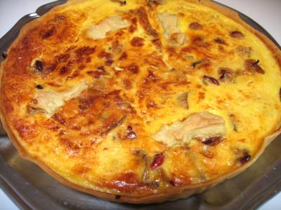 Plat de coquilles saint-Jacques en quiche