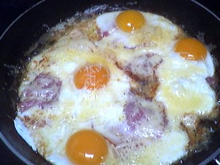 Recette Oeufs au bacon