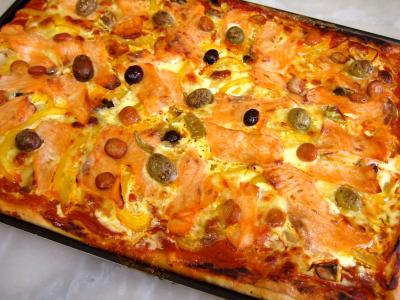 Image : Pizza au saumon fumé