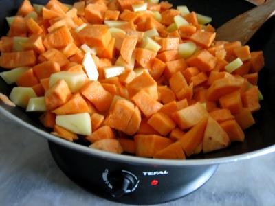 Pommes de terre et patates douces aux cèpes - 4.3