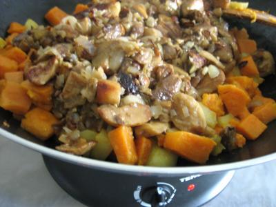 Pommes de terre et patates douces aux cèpes - 8.1