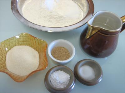 Ingrédients pour la recette : Pain vapeur chinois