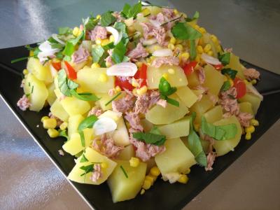 Recette Salade de thon et poivrons