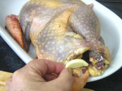 Pintade à la purée de maïs et champignons - 8.2