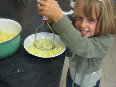 Pintade à la purée de maïs et champignons - 14.1