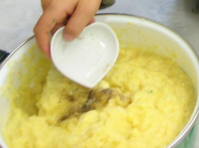 Pintade à la purée de maïs et champignons - 16.1